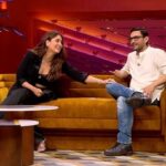 Karan Johar Instagram - A duo you Khan-not miss!😉 On the Koffee couch this episode, are two epic Khans and it cannot get more savage than this! #HotstarSpecials #KoffeeWithKaranS7 episode 5 streams this Thursday at 12am only on Disney+ Hotstar. @disneyplushotstar #AamirKhan @kareenakapoorkhan @apoorva1972 @jahnviobhan @aneeshabaig @dharmaticent
