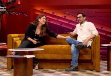 Karan Johar Instagram - A duo you Khan-not miss!😉 On the Koffee couch this episode, are two epic Khans and it cannot get more savage than this! #HotstarSpecials #KoffeeWithKaranS7 episode 5 streams this Thursday at 12am only on Disney+ Hotstar. @disneyplushotstar #AamirKhan @kareenakapoorkhan @apoorva1972 @jahnviobhan @aneeshabaig @dharmaticent
