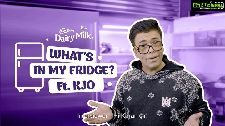 Karan Johar Instagram - What surprises will you find inside my fridge? Something sweet? Something strange? See for yourself! @cadburydairymilkin #CadburyDairyMilk #FridgeMeinMeethaTohGharMeetha #KuchAchhaHoJaayeKuchMeethaHoJaaye #ad #paidpartnership