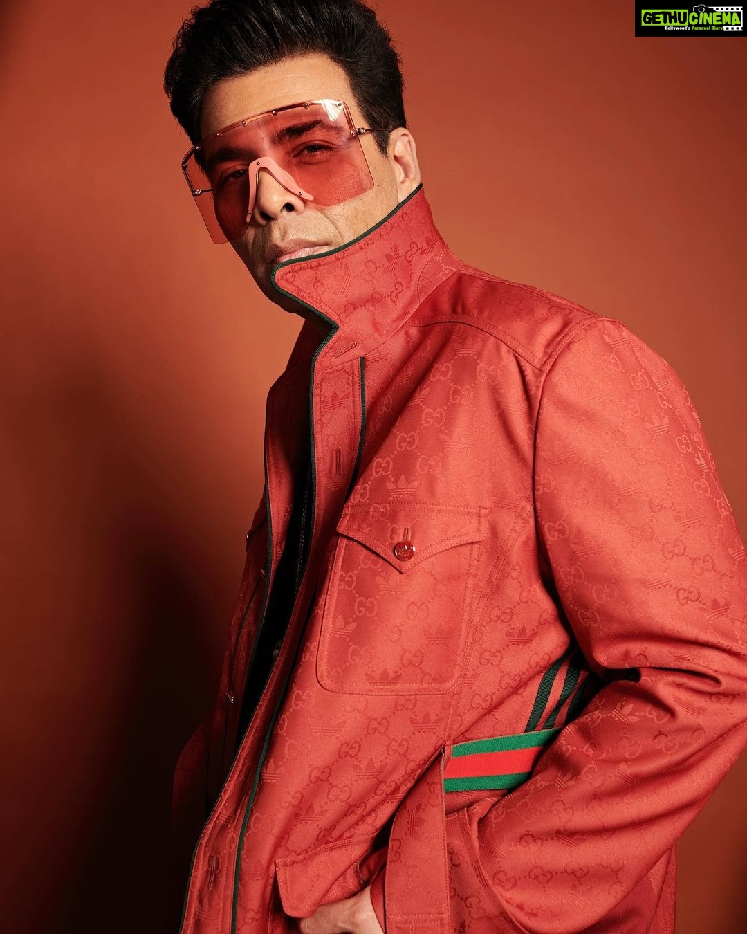 Karan Johar Instagram - Just in a @gucci x @adidas state of mind! #koffeewithkaran styled by @ekalakhani 📷 @thehouseofpixels