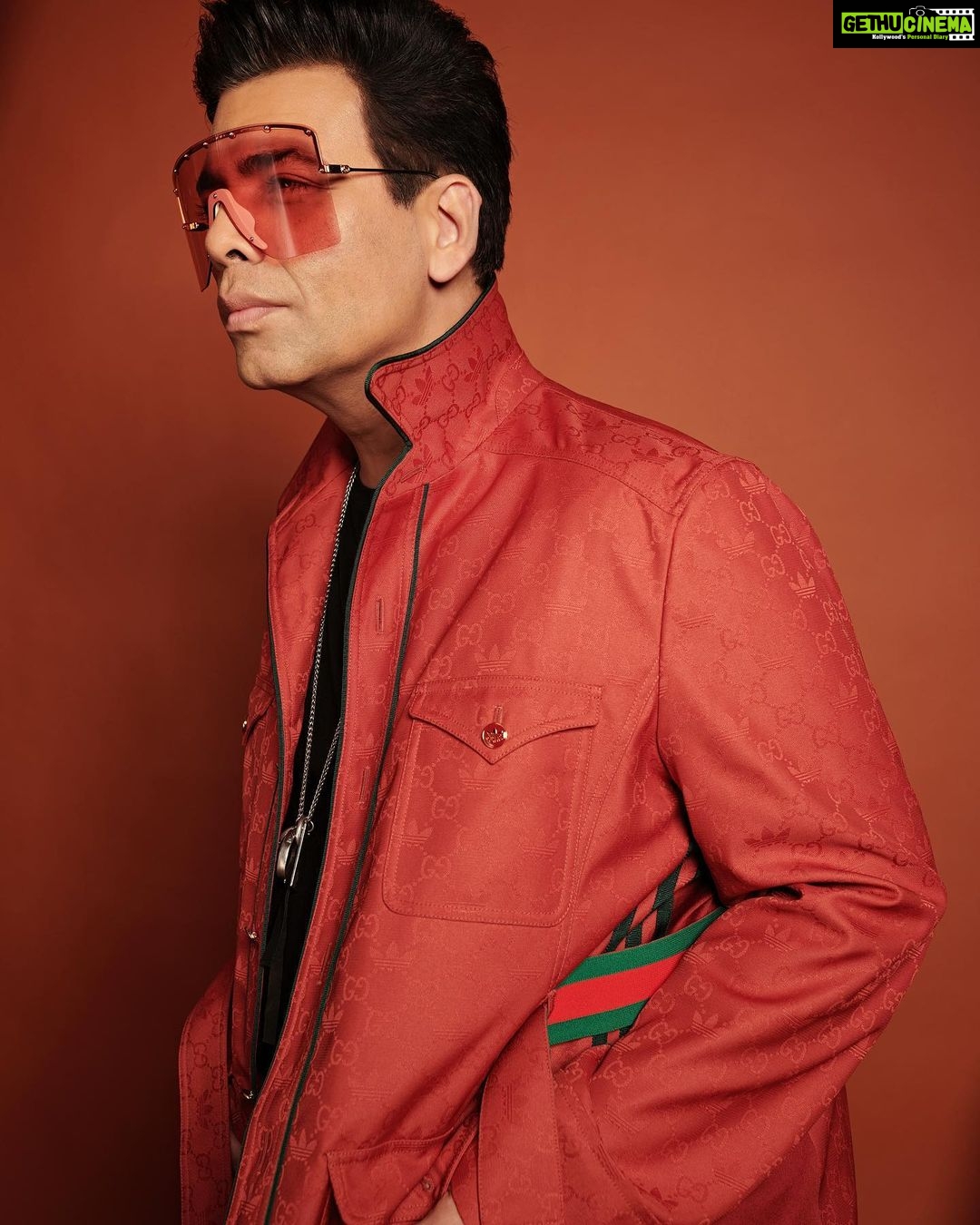 Karan Johar Instagram - Just in a @gucci x @adidas state of mind! #koffeewithkaran styled by @ekalakhani 📷 @thehouseofpixels