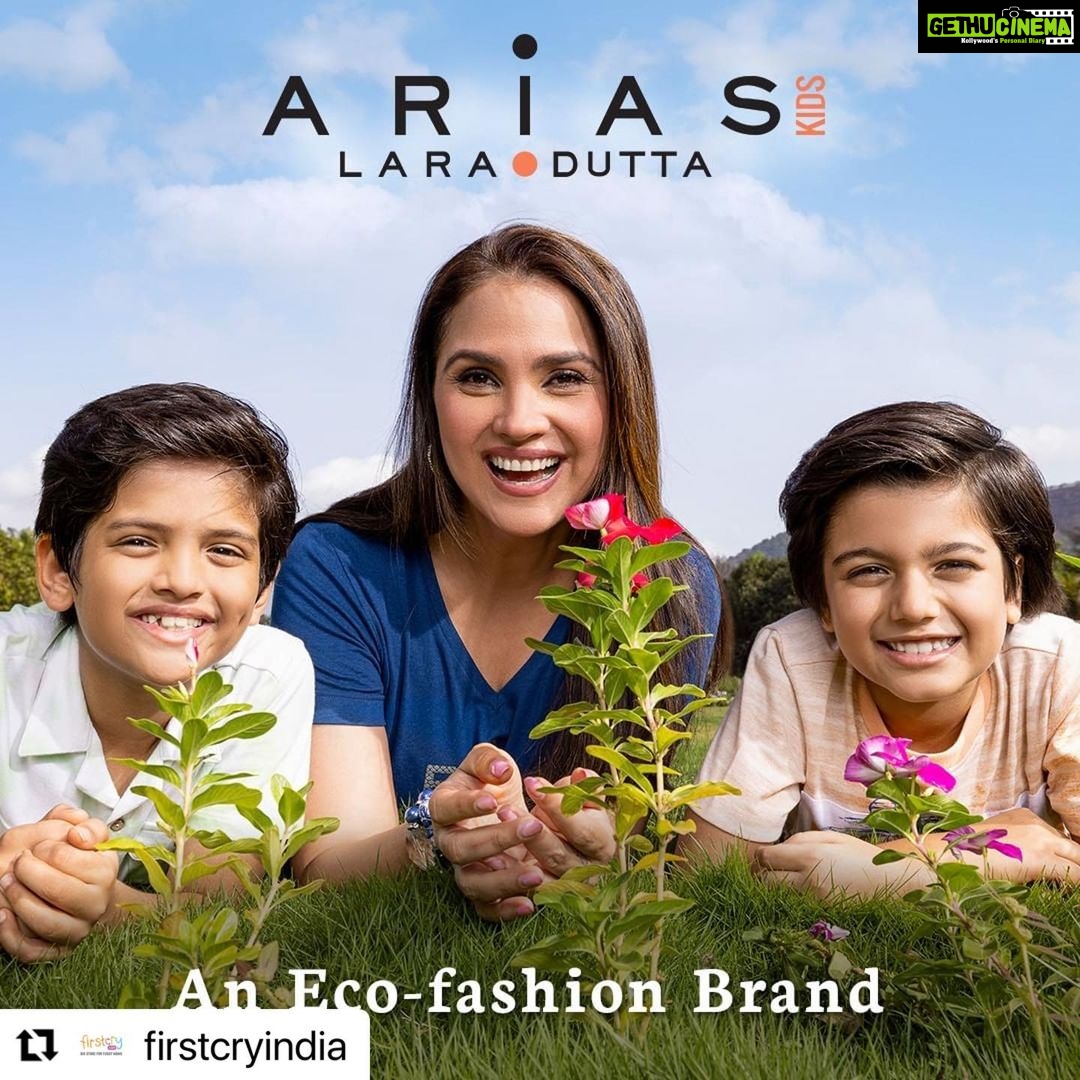 Lara Dutta Instagram - #Repost @firstcryindia with @use.repost ・・・ Spreaheading eco-fashion - Arias Kids by Lara Dutta is an exclusive kids wear brand available only on FirstCry.com! 🥰🤩 👆Tap the link in bio to explore the collection and Shop! #EcoFashion #AriasKids #AriasKidsonFirstCry #FirstCry #FirstCryIndia #KidsFashion