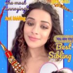 Madhuurima Instagram - Rakshabandhan ke bohot bohot shubhkamnaye😍😍 Thanks Snapchat lens 😍😍