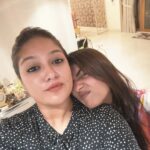 Meghana Raj Instagram - Reunited with my baby girl! ❤️🖤