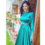 Milana Nagaraj Instagram - In the colour of nature and hope! Outfit: @lotuslabel.bengaluru Accessories :@silver_store_matapayals #milananagaraj #darlingKrishna #krissmi