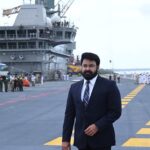 Mohanlal Instagram - Honoured to be onboard India’s 1st Indigenous Aircraft Carrier (IAC), soon to be commissioned as Vikrant, built in Cochin Shipyard Limited, Kerala. After 13 long years of dedicated construction, she sets sail as a true engineering marvel that further fortifies the Indian Navy and speaks volumes about India’s shipbuilding capabilities. I express my heartfelt gratitude for this matchless opportunity, especially to the Commanding Officer, Commodore Vidhyadhar Harke, VSM, and Mr. Madhu Nair, the Chairman & Managing Director of Cochin Shipyard Limited, for their warm reception. Witnessing the unmatched peculiarities of this mean machine urges me to triumphantly salute all the people behind IAC Vikrant, the wonder. May she always be victorious at sea! #IAC #VIKRANT #IndianNavy