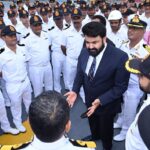 Mohanlal Instagram - Honoured to be onboard India’s 1st Indigenous Aircraft Carrier (IAC), soon to be commissioned as Vikrant, built in Cochin Shipyard Limited, Kerala. After 13 long years of dedicated construction, she sets sail as a true engineering marvel that further fortifies the Indian Navy and speaks volumes about India’s shipbuilding capabilities. I express my heartfelt gratitude for this matchless opportunity, especially to the Commanding Officer, Commodore Vidhyadhar Harke, VSM, and Mr. Madhu Nair, the Chairman & Managing Director of Cochin Shipyard Limited, for their warm reception. Witnessing the unmatched peculiarities of this mean machine urges me to triumphantly salute all the people behind IAC Vikrant, the wonder. May she always be victorious at sea! #IAC #VIKRANT #IndianNavy