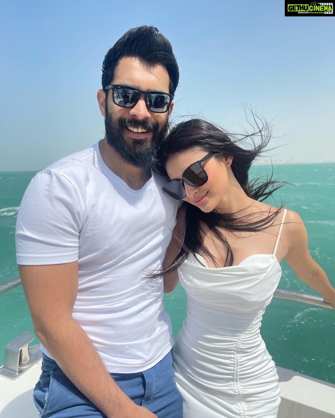 Mouni Roy Instagram - Happy birthday, the shining 🌟 of my life and the giver of best cuddles and kisses in the world..I can’t wait to spend an eternity together, My err’ything, the best part of me.. Am just the luckiest to have wished you into my reality @nambiar13 🔱♥️