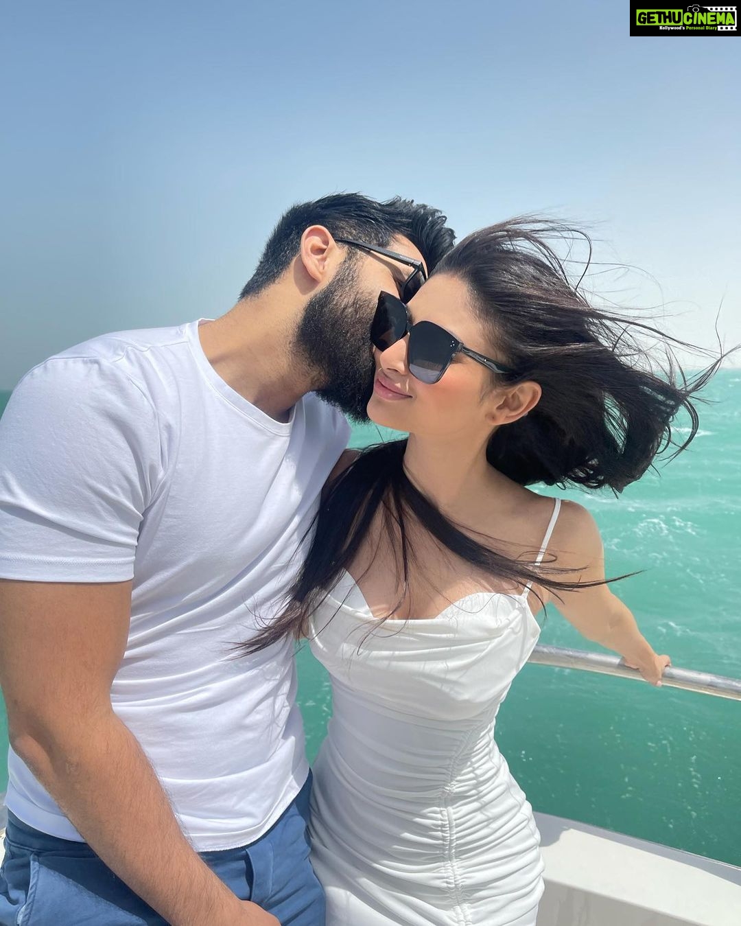 Mouni Roy Instagram - Happy birthday, the shining 🌟 of my life and the giver of best cuddles and kisses in the world..I can’t wait to spend an eternity together, My err’ything, the best part of me.. Am just the luckiest to have wished you into my reality @nambiar13 🔱♥️