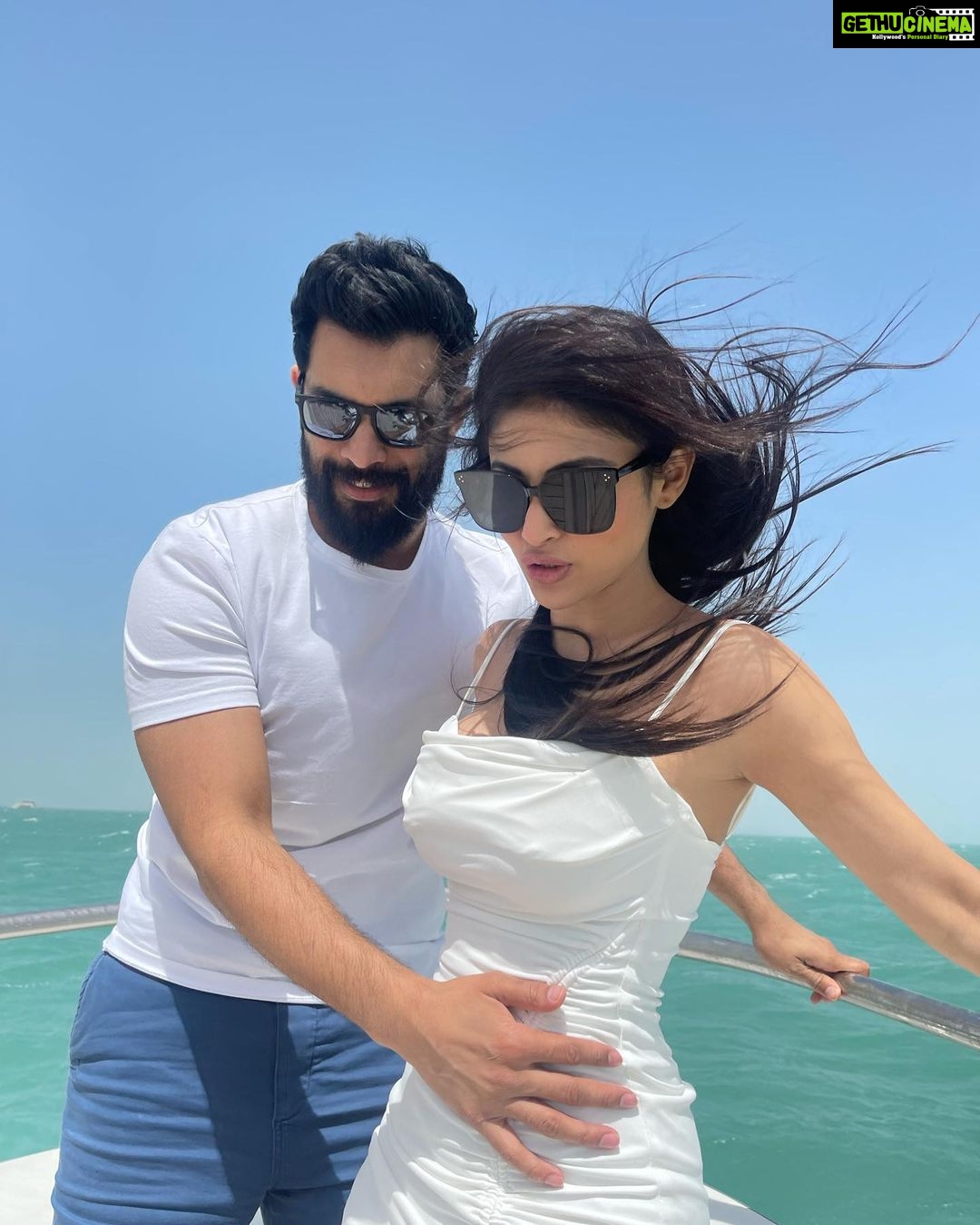 Mouni Roy Instagram - Happy birthday, the shining 🌟 of my life and the giver of best cuddles and kisses in the world..I can’t wait to spend an eternity together, My err’ything, the best part of me.. Am just the luckiest to have wished you into my reality @nambiar13 🔱♥️