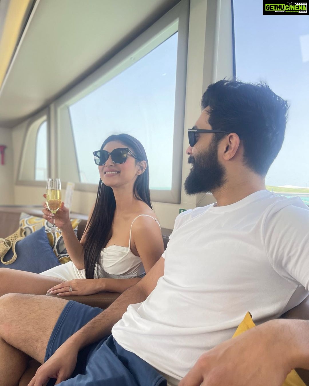 Mouni Roy Instagram - Happy birthday, the shining 🌟 of my life and the giver of best cuddles and kisses in the world..I can’t wait to spend an eternity together, My err’ything, the best part of me.. Am just the luckiest to have wished you into my reality @nambiar13 🔱♥️