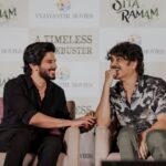 Mrunal Thakur Instagram - Thank you Nagarjuna sir and the lovely Telugu press for joining us to celebrate the success of #SitaRamam 🦋♥️ @dqsalmaan @hanurpudi @rashmika_mandanna @sumanth_kumar @bhumika_chawla_t @vennelakish @sharma_murli @tharunbhascker #ChalasaniAswaniDutt @composer_vishal #PSVinod #KotagiriVenkateswaraRao @mrsheetalsharma @vyjayanthimovies @swapnacinema @dqswayfarerfilms @lyca_productions @reliance.entertainment @swapnaduttchalasani @priyankacdutt @sonymusic_south @tsunilbabu @ali_thohts @prasanth_ank7 @shreyaas_krishna @madhankarky @ashwathbhatt @sillymonksnt @shreyasgroup @swiggyindia @paytmtickets @radiocityindia @royalenfield @geethagautham @anilandbhanu @ursvamsishekar @prasad_darling @mrinal96 @sheelapanicker026 @bendthespoonmarketing #SitaRamamTelugu #SitaRamamTamil #SitaRamamMalayalam #SitaRamamMovie