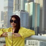 Neetu Chandra Instagram - Dubai got me singing my heart out in the morning. What a start to a beautiful day.🌞💕 #dubai #burjkhalifa #palm #szr #morning #friendschilling