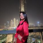 Neetu Chandra Instagram - Burj khalifa & me, stand tall together ❤ . . . #burjkhalifa #burjkhalifadubai #burj #dubai #theview #dubailife #eveningvibes #eveningview