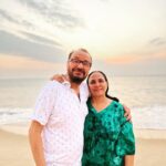 Neha Dhupia Instagram - This is what 47 years of togethernesses looks like … love and only love and more love ❤️ #happyanniversary ma pa … 🧿♥️ @babsdhupia @pdhupia