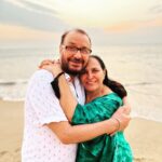 Neha Dhupia Instagram - This is what 47 years of togethernesses looks like … love and only love and more love ❤️ #happyanniversary ma pa … 🧿♥️ @babsdhupia @pdhupia