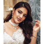 Nidhhi Agerwal Instagram - ❤️‍🔥 Styled by: @nikhitaniranjan Shot by: @livingin24fps Photography team: @anupamasindhia Outfit: @roujeofficial Jewellery: @konikajewellery Hair: @priyahairandmakeup_
