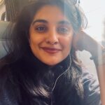 Nivetha Thomas Instagram - Party party yeaaaa in a quiet car 😄