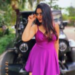 Poonam Bajwa Instagram - #ultraviolet#💜💜💜 @shotandtold ❤️thank you for this 👗 @curls_and_curves555 📸📸