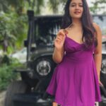Poonam Bajwa Instagram - #ultraviolet#💜💜💜 @shotandtold ❤️thank you for this 👗 @curls_and_curves555 📸📸