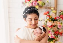 Pranitha Subhash Instagram - Arna 🧿 Thankuu @mommyshotsbyamrita For capturing these lovely moments! @makeupbyyashy @birthday0365