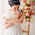 Pranitha Subhash Instagram - Arna 🧿 Thankuu @mommyshotsbyamrita For capturing these lovely moments! @makeupbyyashy @birthday0365