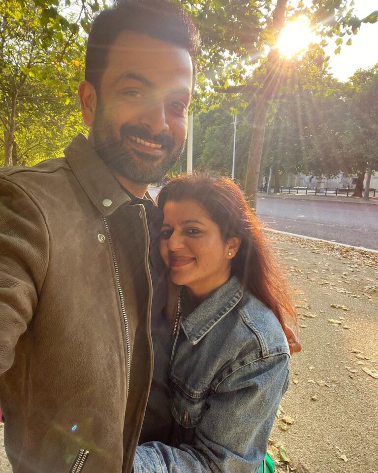Prithviraj Sukumaran Instagram - Happy birthday partner! No fight too hard, no journey too long with you holding my hand! To many more and forever! ❤️❤️❤️ @supriyamenonprithviraj