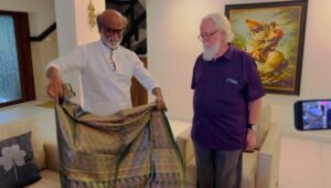 R. Madhavan Instagram - When you get the blessings from a one man industry & the very Legend himself, in the presence of another Legend .. it’s a moment etched for eternity.Thank you for your kindest words and affection #rajnikanth sir. This motivation has completely rejuvenated us. We love you as does the whole  world❤️❤️🙏🙏🙏🚀🚀