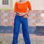 Raveena Daha Instagram - Orange🧡🧡🧡 the color of joy and creativity. Orange is associated with meanings of joy, warmth, heat, sunshine, enthusiasm, creativity, success, encouragement, change and determination. That’s my vibe today 😃🧡 What’s yours? #IndiaAt75 #IndiaILove #Instareels #Orange