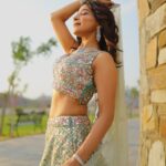 Sakshi Agarwal Instagram - Pretty or not? . Outfit : @styleandsmitten Jewellery : @fineshinejewels Hmua: @pinksndpeaches @bhavii_jn @samikshx . #prettyvibes #lehengalove #weddinginspiration Udaipur - The City of Lakes