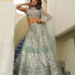 Sakshi Agarwal Instagram - Pretty or not? . Outfit : @styleandsmitten Jewellery : @fineshinejewels Hmua: @pinksndpeaches @bhavii_jn @samikshx . #prettyvibes #lehengalove #weddinginspiration Udaipur - The City of Lakes