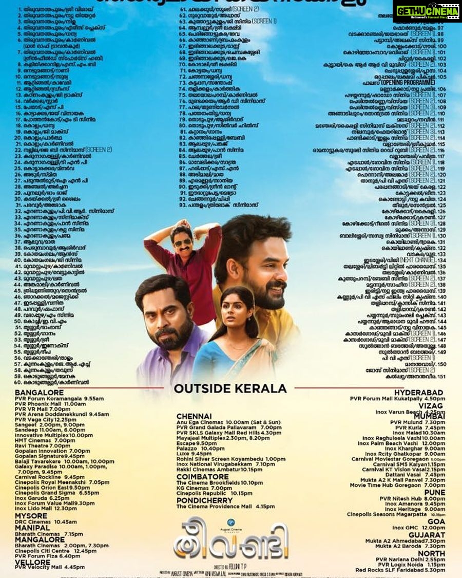 Samyuktha Menon Instagram - Theatre list