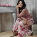 Samyuktha Menon Instagram – For Grihalakshmi. In a paislee design.  MUA @unnips .  @shafishakkeer photography #muchneededbreak