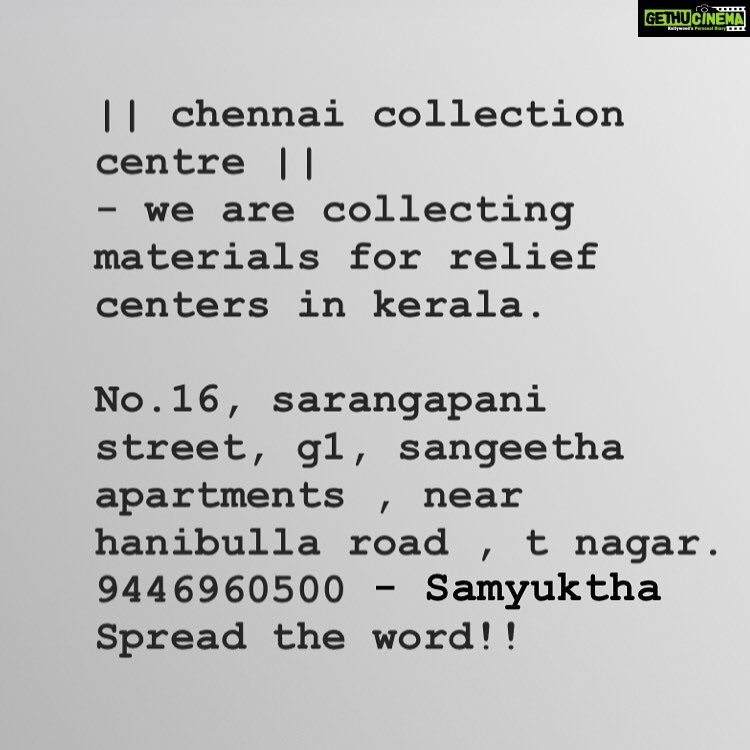 Samyuktha Menon Instagram - #chennai #keralafloods