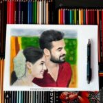 Samyuktha Menon Instagram - I don’t know the names of all the artists behind this.But , thank you so much for your time love and effort.This is the first set of drawings I am posting 😁😁😁 . #swipeleft #theevandi PS : Release date will be announced soon.
