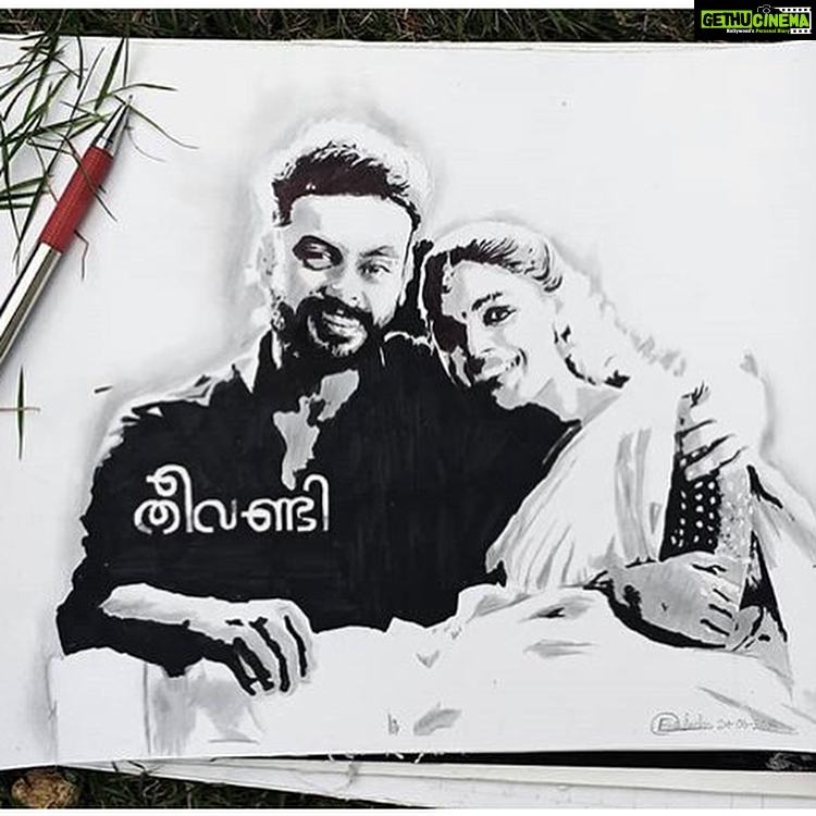 Samyuktha Menon Instagram - I donβt know the names of all the artists behind this.But , thank you so much for your time love and effort.This is the first set of drawings I am posting πππ . #swipeleft #theevandi PS : Release date will be announced soon.