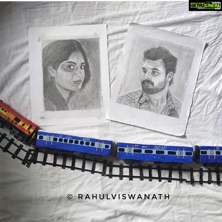 Samyuktha Menon Instagram - I donβt know the names of all the artists behind this.But , thank you so much for your time love and effort.This is the first set of drawings I am posting πππ . #swipeleft #theevandi PS : Release date will be announced soon.