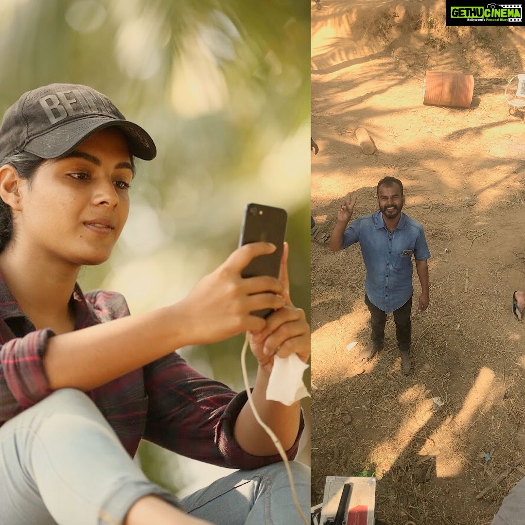Samyuktha Menon Instagram - I was trying to capture those happy faces around me #theevandi #location . But @navin_murali was capturing me capturing them 😁😁 #throwback #swipeleft