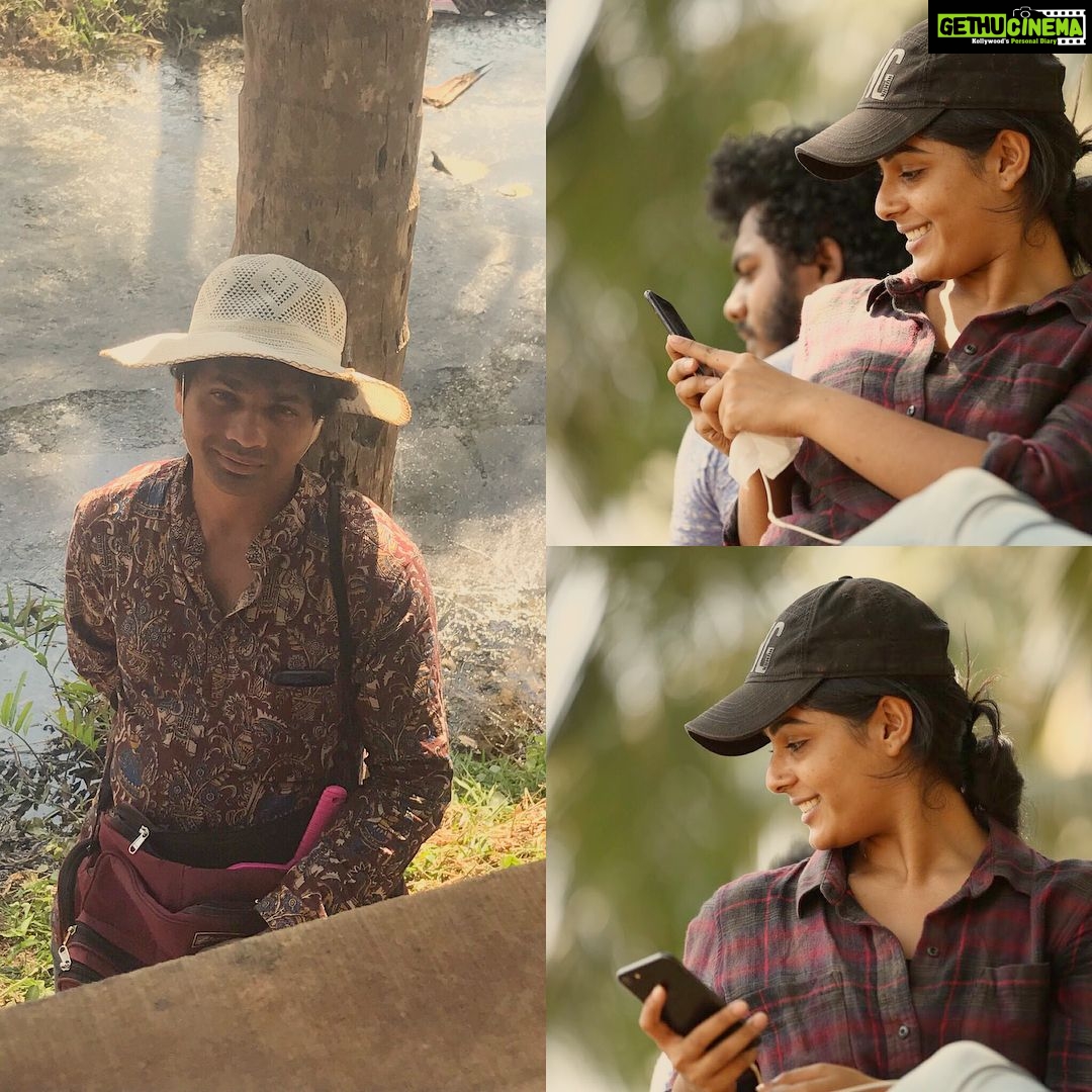 Samyuktha Menon Instagram - I was trying to capture those happy faces around me #theevandi #location . But @navin_murali was capturing me capturing them 😁😁 #throwback #swipeleft