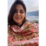 Samyuktha Menon Instagram - The sun is slowly rising , I can hear the sound of the flowing Ganges , the breeze from the Garhwal Himalayas is giving me chills . Birds are chirping and I can hear chantings from the banks of the river . Had envisioned exactly like this in my childhood , at this moment I am living it ! I have been here before , I have lived like this before , but one thing is different now and I don’t want to say that out loud . Samyuktha , from the banks of the Mighty Ganges ! #sanchari #rishikesh #uttarakhand #ganges #travel #india #dream