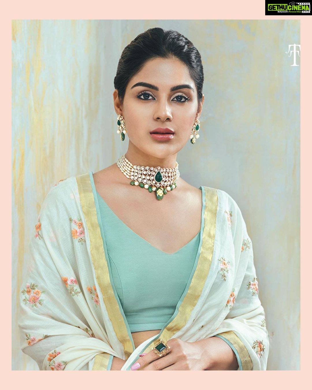 Samyuktha Menon Instagram - The designer series, presentingTT Signature Jewellery. @ttdevassy ✨. Purity and tradition is now back in #vogue.