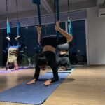 Samyuktha Menon Instagram – Explored something new and I fell in love with it ! #aerialyoga 
Thank you @luttappiyogi for the guidance and let’s continue !! Thank you @ajithbabu7 for making me try this ! Swipe left to see me and dear friend hanging around 😁

#yoga #antigravity #flex #flying #weekend