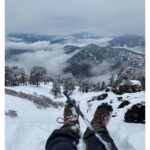 Samyuktha Menon Instagram – 21st feb 2020 . Mahashivaratri . It’s been few days since I had been travelling. Unplanned journey , as always. One of the best synchronised moment I had in my life . I could be at Tunganath , World’s highest Shiva Temple on the Mahashivaratri day. It started snowing heavily on 21st morning , temperature was dropping down steadily . As I was heading up I could see people going down the trail without completing the trek and warning me “mausam kharaab hai ” . Giving up is not my thing and so strong was my Tapasya , very very strong enough to fulfill my wish . The first sight of the destination gave me tears. It wasn’t an adventure . But a pure desire . To travel, to seek , to evolve .
Thanks to my trek leader , who was with me in this amazing journey and for clicking these frozen memories even in that bad weather . Tunganath – तुङ्गनाथ