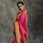 Samyuktha Menon Instagram - Every sari tells a story. Of the vast beauty of this country and its rich heritage. The sari narrates many tales. Of the region where it's made. Of the people who make it. Of the stories that inspire them to make it. Of the rituals and traditions its associated with it. The sheer elegance of the six yards transcends many journey from the maker to the wearer.⁣ ⁣ Every girl during the growing up years have taken a piece of fabric and draped it as a sari as part of many dress up acts. I too have. Watching my grandmother and mother picking out their fine sarees, the lustrous kanjivarams to the crispy cottons, and dressing up for the festivals, religious outings to the umpteen weddings, every celebratory ocassion deemed they dressed in their finest.⁣ ⁣ ⁣ Saris tell stories. ⁣ ⁣ I am associating with @mahalekshmisilks to tell some of them. ⁣ ⁣ #sari ⁣ #saree ⁣ #stories ⁣ #tradition ⁣ #fashion ⁣ #timeless ⁣ #elegance ⁣ #beauty ⁣ #sixyards ⁣ #MahalekshmiSilks⁣ #Ettumanoor⁣ #Mohanlal ⁣ #Lalettan