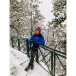 Samyuktha Menon Instagram – 21st feb 2020 . Mahashivaratri . It’s been few days since I had been travelling. Unplanned journey , as always. One of the best synchronised moment I had in my life . I could be at Tunganath , World’s highest Shiva Temple on the Mahashivaratri day. It started snowing heavily on 21st morning , temperature was dropping down steadily . As I was heading up I could see people going down the trail without completing the trek and warning me “mausam kharaab hai ” . Giving up is not my thing and so strong was my Tapasya , very very strong enough to fulfill my wish . The first sight of the destination gave me tears. It wasn’t an adventure . But a pure desire . To travel, to seek , to evolve .
Thanks to my trek leader , who was with me in this amazing journey and for clicking these frozen memories even in that bad weather . Tunganath – तुङ्गनाथ