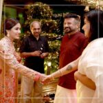 Samyuktha Menon Instagram - Some evenings are beautiful than the rest, they are special for the occasion it celebrates. To be part of the official festive celebrations at the Kalyan family residence in Thrissur was one such, amongst the august gathering that included @srbachchan sir, @perumbavoor_jayaram sir, @actorvijaysethupathi @tovinothomas @neeraj_madhav @reba_john The warmth, love and attention of all family members of #kalyan surely tends to make it a memorable experience for a long long time. This sure will be one of my cherished ocassions. Best wishes of the season to all. @kalyanjewellers_official #kalyanjewelers #festive #dusshera #diwali2019 #celebrations #party #auspiciousocassions
