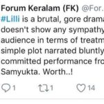 Samyuktha Menon Instagram - Thank you @forumkeralam