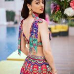 Sandeepa Dhar Instagram - Being a fruit loop in a world of Cheerios 🌈 Swipe ➡️ to see my “Palat” moment _____________________________ 📸 @neil_chakraborty Styling : @shru_birla Outfit @siddharthabansal_ @6degree.store Earrings @minerali_store Hathphool and mangtika @justjeweleryindia Shoes @tiesta.shoes Potli @arastudio.in