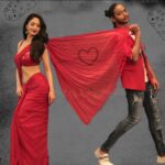 Sandeepa Dhar Instagram - Attempted a dance cover in a saree after a long time , let me know what u think. Leave a ❤️ emoji if u think I should do more dance covers in a saree . @shru_birla @suta_bombay @aquamarine_jewellery @sumanfashionmaker