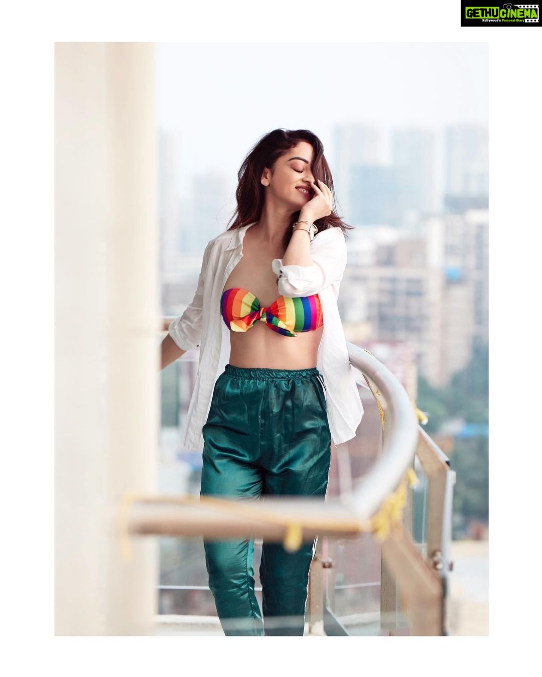Sandeepa Dhar Instagram - We are fools whether we dance or not so we might as well dance 🌈 #mybalconyisfordancing 📸 @kewalchholak